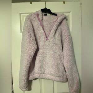 PacSun Light Pink Sherpa Pullover